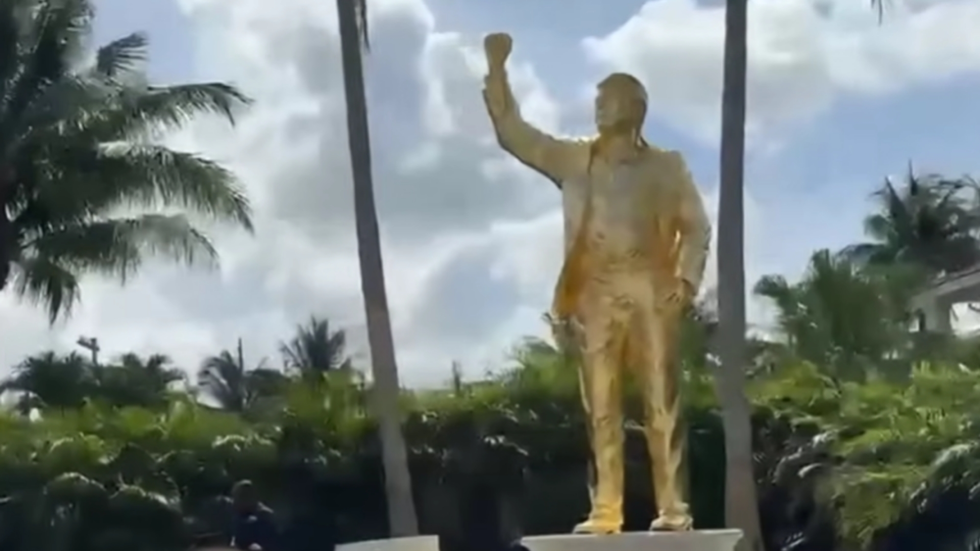 Trump's Golden Statue at Mar-a-Lago Draws Flak for Resembling the Homelander Statue Scene in The Boys