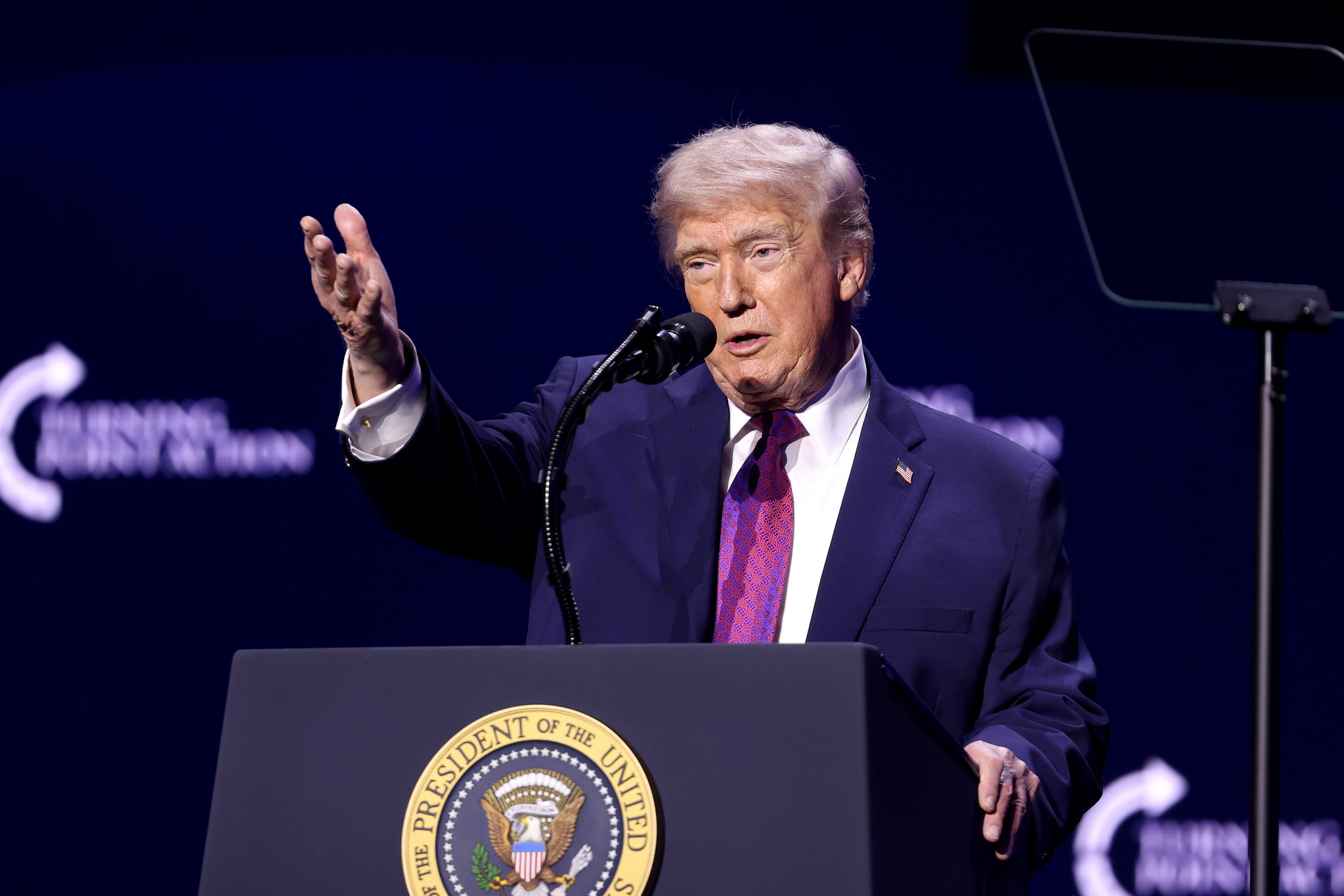 Donald Trump Lashes Out at Female Reporter in Ugly Scene Just Hours Before Departing for Beijing