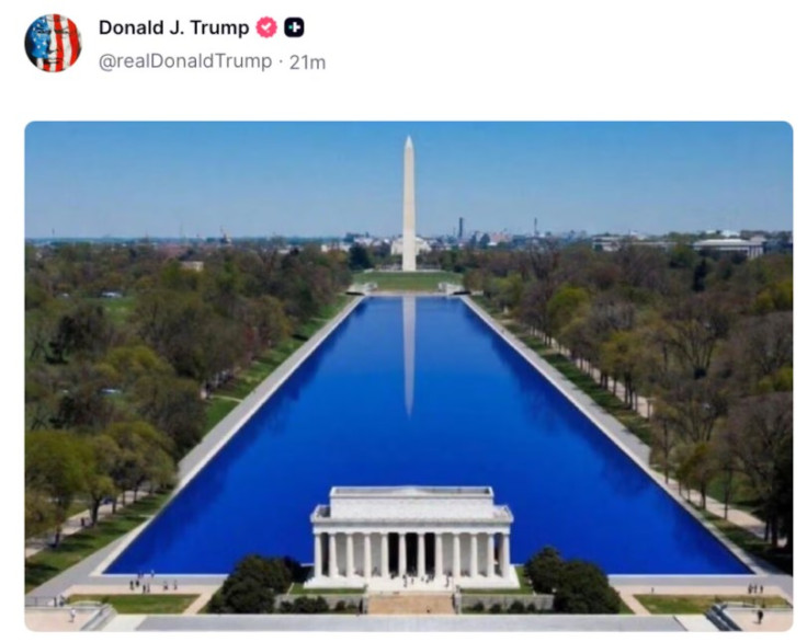 Trump's vision for the reflecting pool