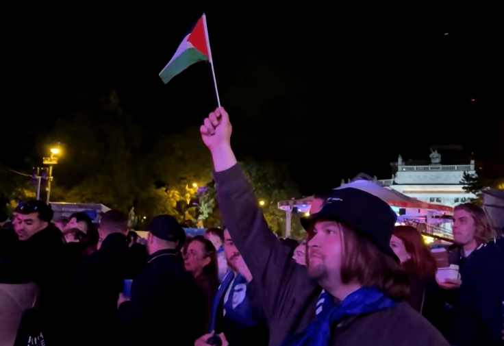 Eurovision Pro Palestine Protester