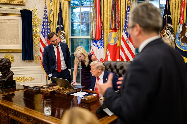 Natalie Harp with Donald Trump
