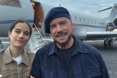 John Travolta with daughter Ella