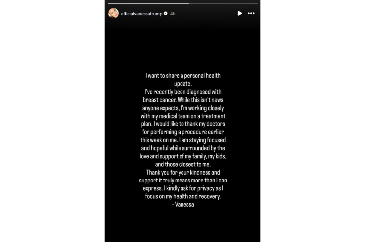 Vanessa Trump's IG Story