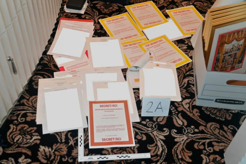 Documents seized during the FBI's raid of Mar-A-Lago