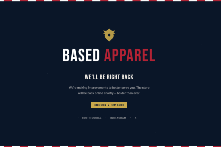 Kash Patel BasedApparel site