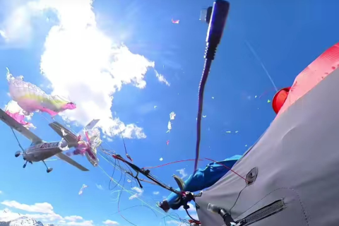 Paraglider Hits By Cessna