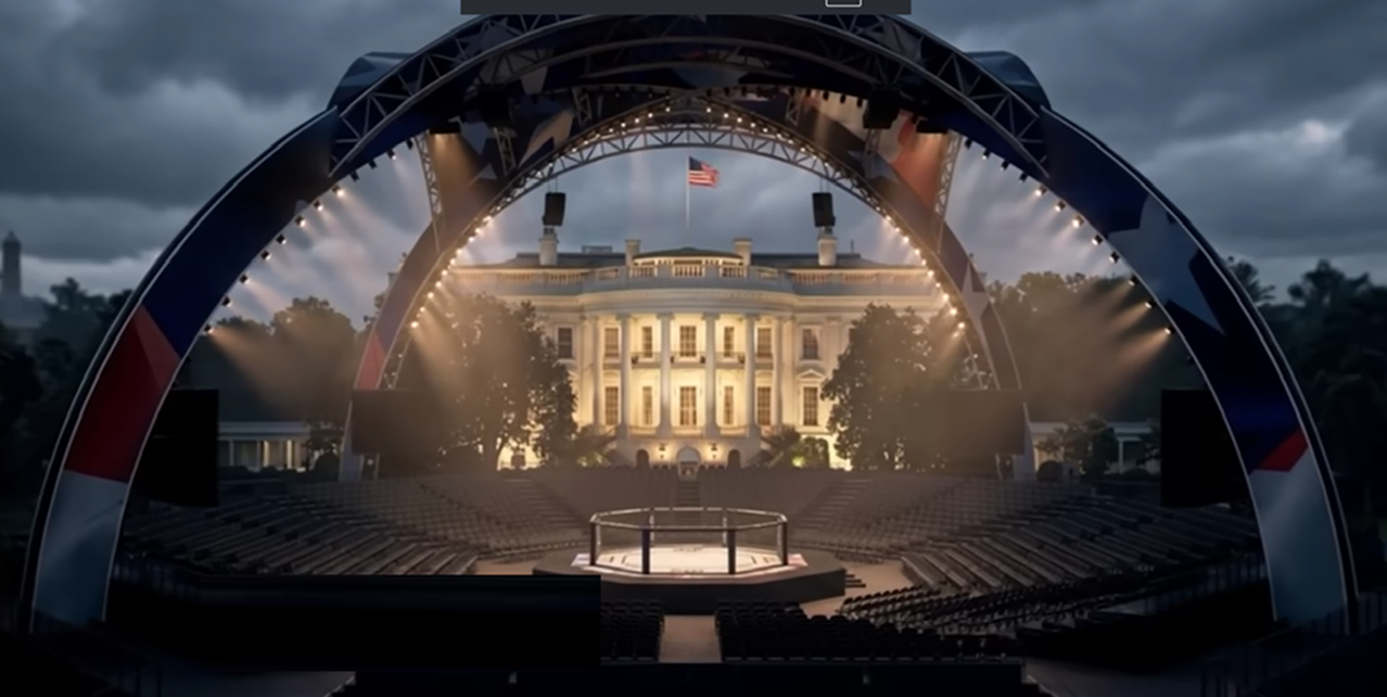 Nothing Says Democracy Like UFC Cage Fights on the White House Lawn for America's 250th Birthday