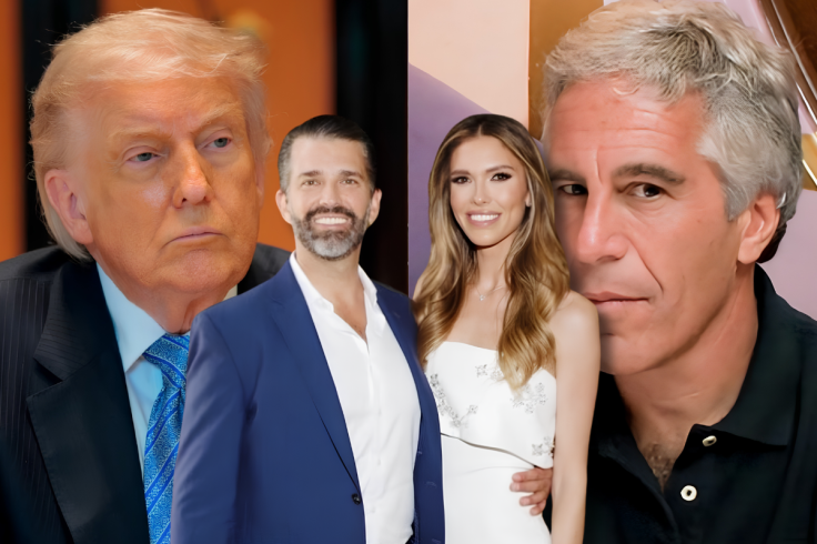 Trump, Trump Jr, Bettina Anderson, and Jeffrey Epstein all share