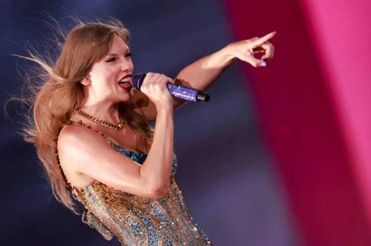 Taylor Swift performing during her Eras Tour