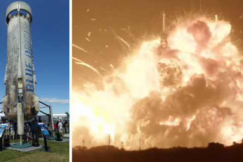 Blue Origin Rocket Explosion