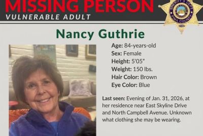 Pima County Sheriff’s missing person notice for Nancy Guthrie