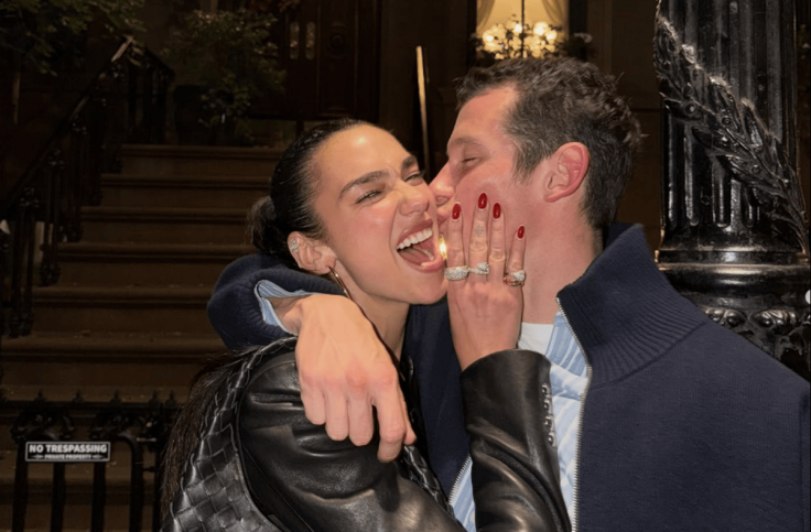 Dua Lipa and Callum Turner