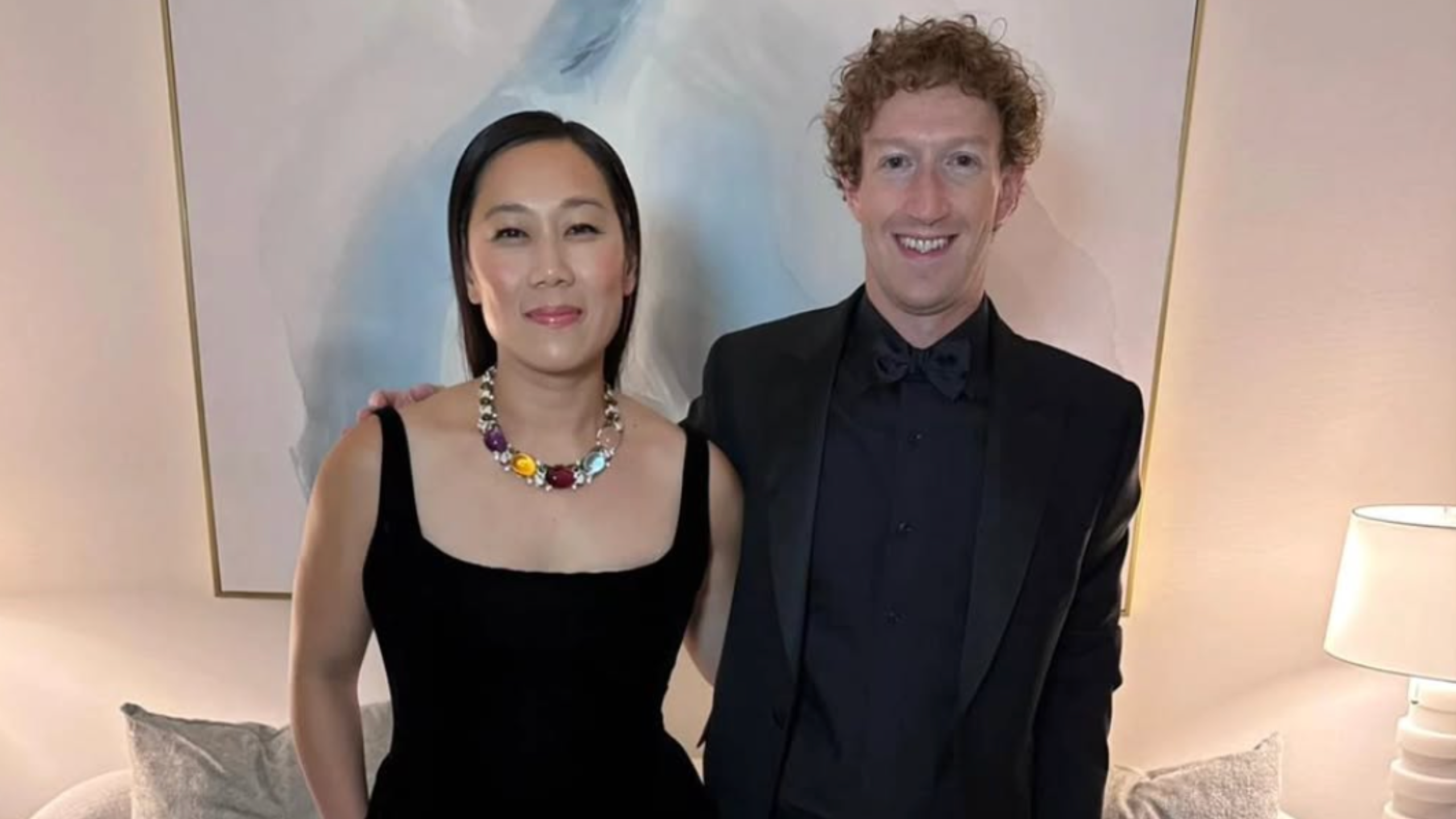 CEO Mark Zuckerberg and his wife Priscilla Chan