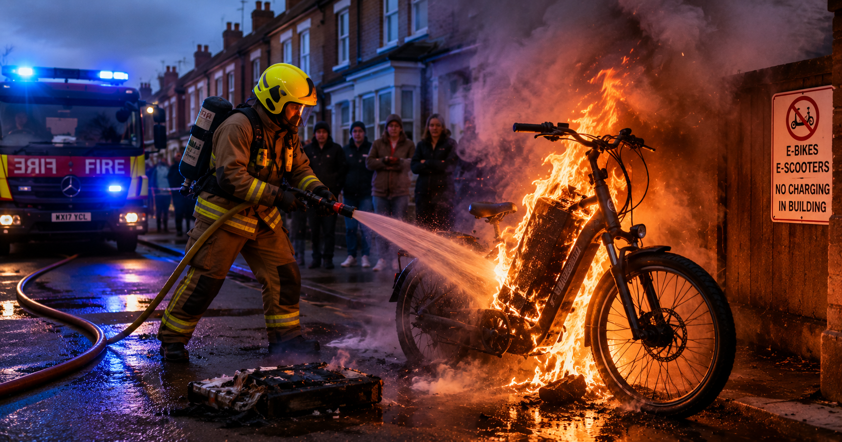 UK Fire Crews Battle 'Worrying' Number of Lithium-Ion Battery Blazes Amid Surge in E-Bike Fires