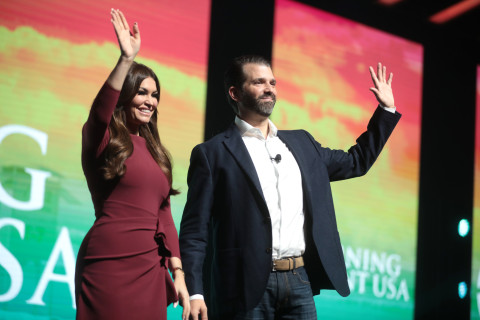 Kimberly Guilfoyle and Donald Trump Jr. at the 2019 summit