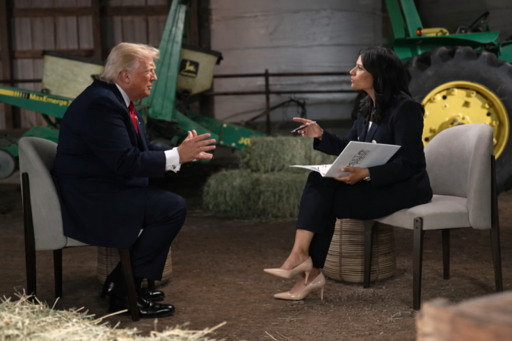 Kristen Welker and Trump