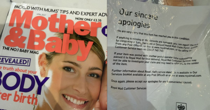 Parenting Magazine With An Apology Note From Royal Mail