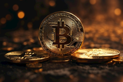 Bitcoin Stock Image