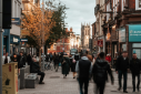 Street scene in Leeds, UK