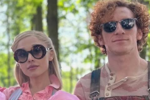 Ariana Grande and Ethan Slater