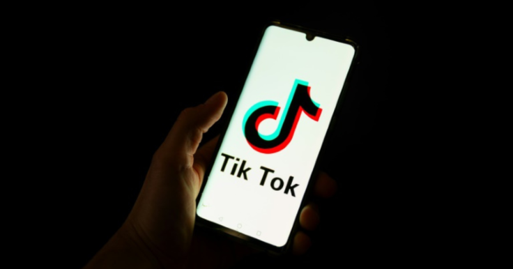Mobile phone screen showing TikTok