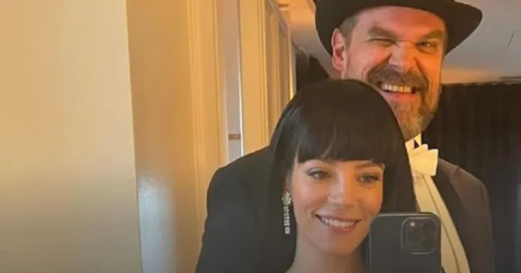 David Harbour and Lily Allen