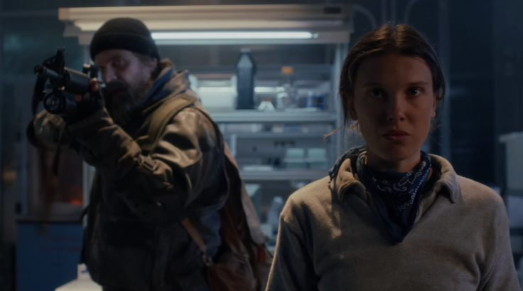 David Harbour and Millie Bobby Brown