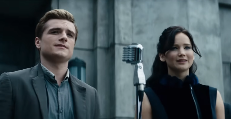 Josh Hutcherson and Jennifer Lawrence