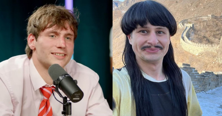Youtuber Gaspi (L) and Oliver Tree (R)