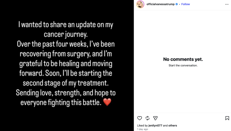 Vanessa Trump's IG Post