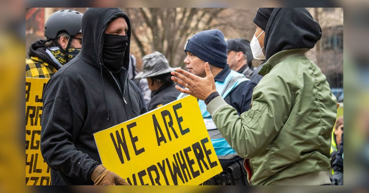 Antifa members