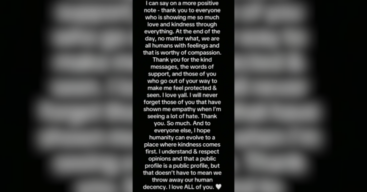 Bailee Ann's TikTok post