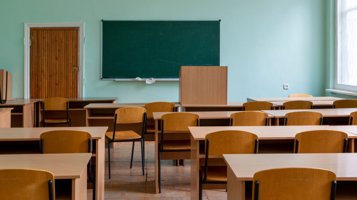An empty classroom