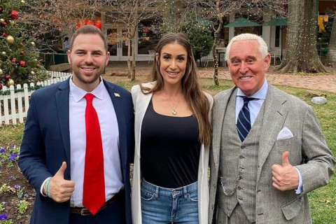 Jackson Lahmeyer, Caitlin Simmons Key and Republican operative Roger Stone