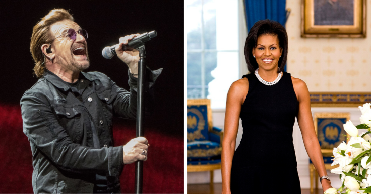 Bono and Michelle Obama