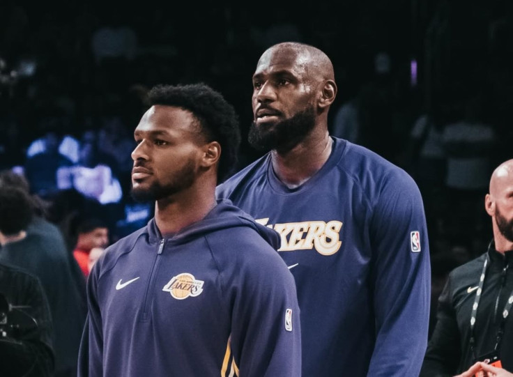 LeBron James and his son Bronny