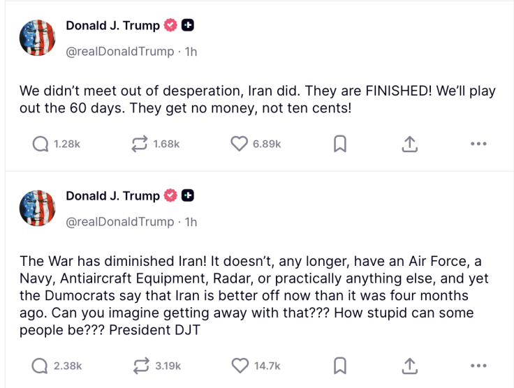 Donald Trump's Truth Social Posts