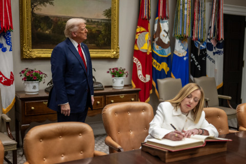 Donald Trump and Giorgia Meloni