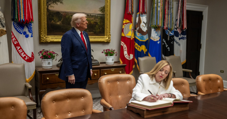 Donald Trump and Giorgia Meloni