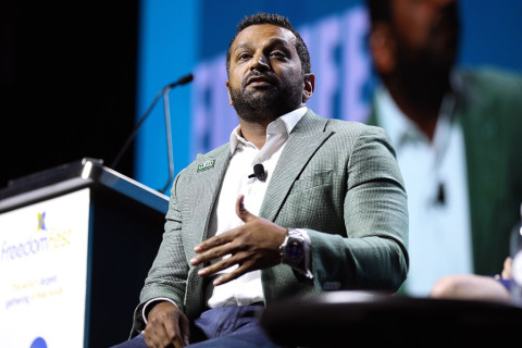 Kash Patel In A Conference