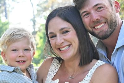 Sam Burns and his family