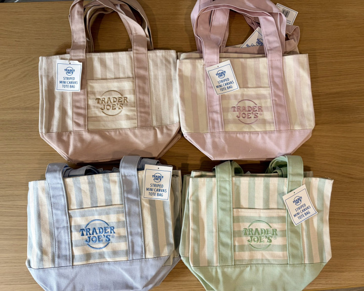 UGC trader joe striped tote bag