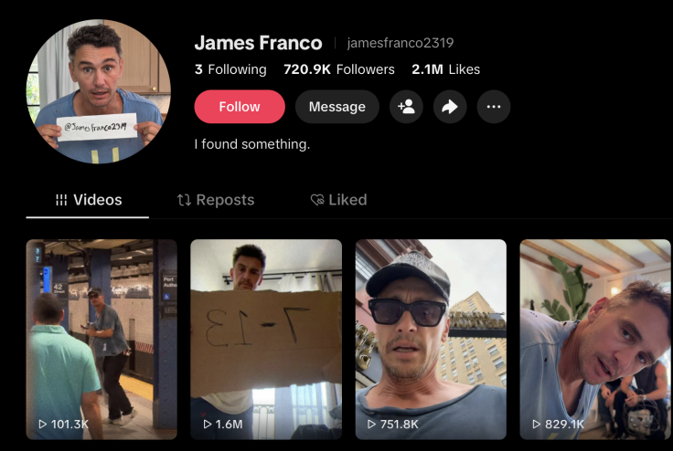 James Franco's Tiktok Videos