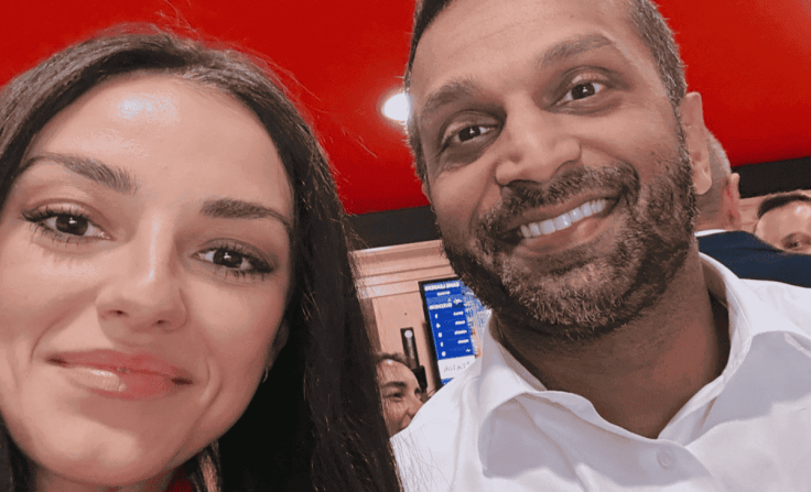 Kash Patel and Alexis Wilkins