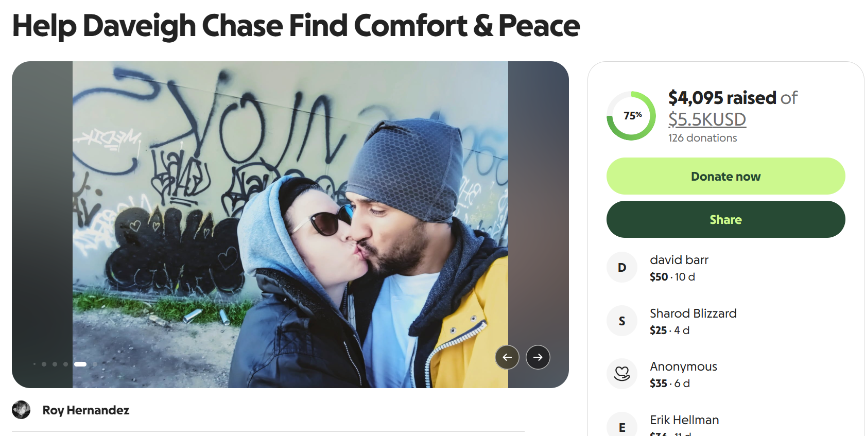 Daveigh Chase Gofundme