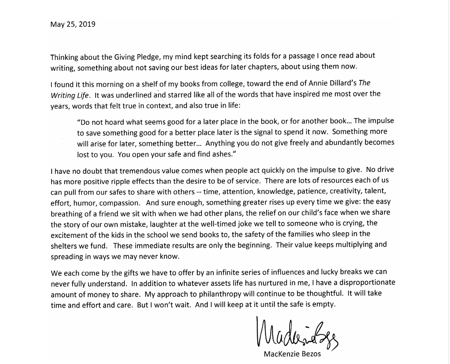 MacKenzie Scott donations