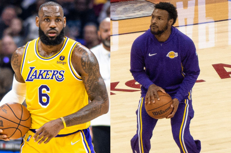 LeBron and Bronny James