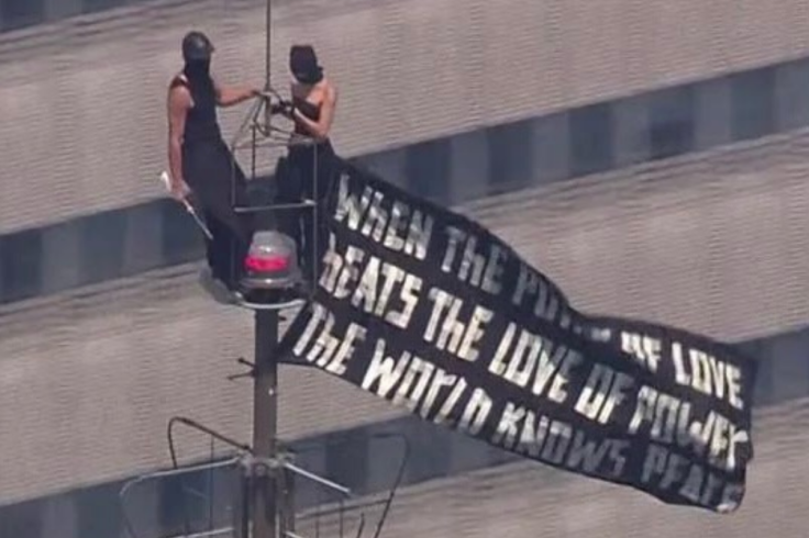 Angela Nikolau and Ivan Beerkus at the Spire