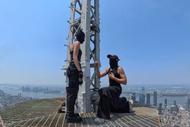 Angela Nikolau and Ivan Kuznetsov Engagement Atop Empire State Building