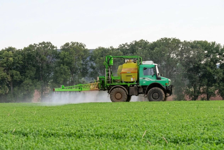 Pesticide Spraying in a Food Crop Field